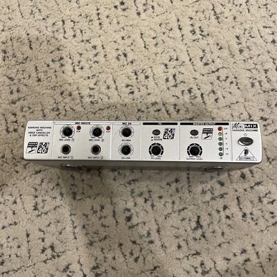 Behringer Minimix Mix800 Ultra-Compact Karaoke Machine No Power Cord Used FS