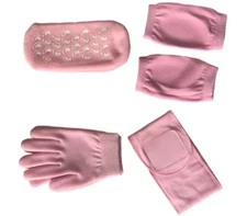 Blushly 4-Piece Moisturizing Soothing Gel & Essential Oil Spa Set Pink