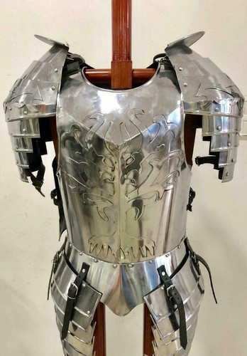 Medieval Half Armor LOTR Gondor Suit SCA Halloween Fountain Guard Costume - Picture 3 of 3