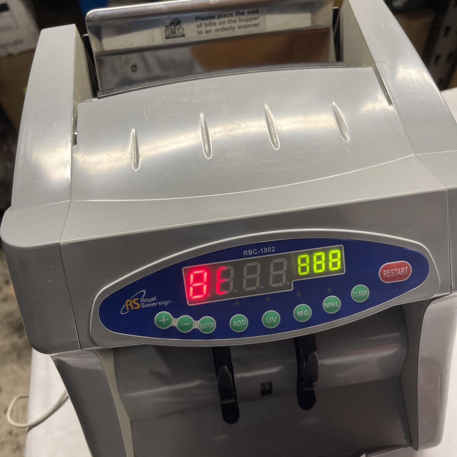 Used Royal Sovereign RBC1002 Digital Money Counter eBay