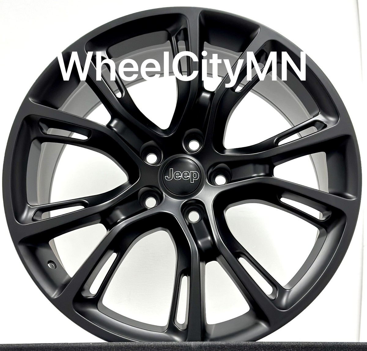 【G-Rap】Black 9 22 x9” matte black Jeep Grand Cherokee SRT OE replica wheels