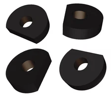 4pcs Mitee-Bite #10606: Machinable Washer, 1.230"O.D., Use With Machinable