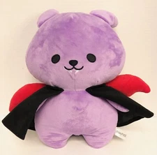 Fukuya BUNPIRE Purple Bunny Rabbit Vampire 15" Plush Round 1 Stuffed Animal