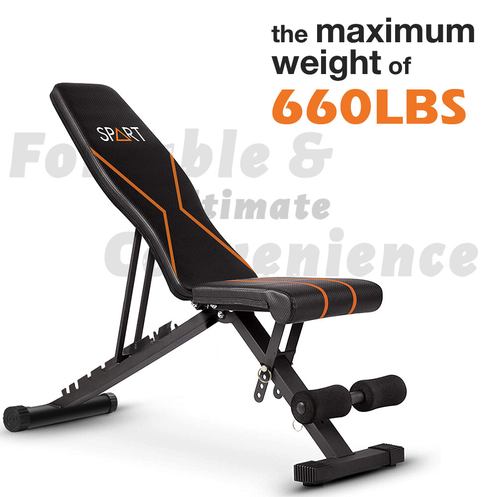 Adjustable Weight Bench Full Body Workout Bench Home Gym Fitness