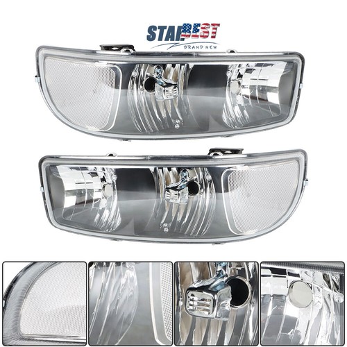 Headlight Replacement Halogen Black L+R For 99-07 GMC Sierra 1500 & 00-06 Yukon - Picture 2 of 12