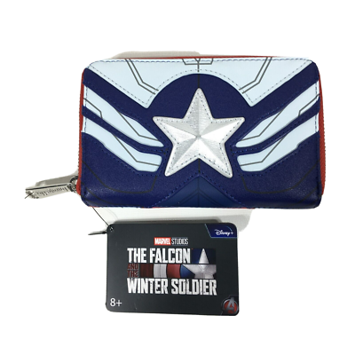 Loungefly Marvel The Falcon Captain America Cosplay Zip Around