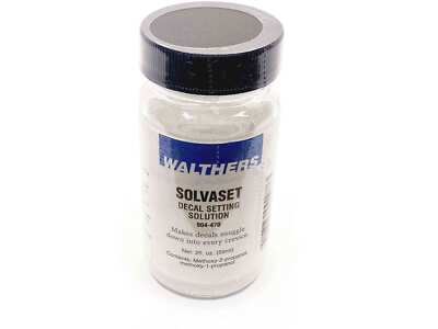 Walthers Solvaset Decal Setting Solvent 2oz 59.1mL Bottle 904-470