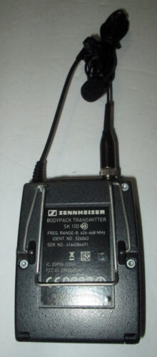 SENNHEISER SK 100 G3 B band Lav Mic Wireless Bodypack Transmitter for EK, EM - Foto 3 di 3