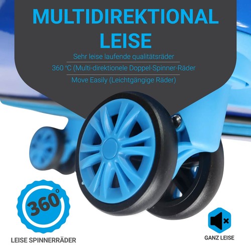 TSA-Schloß Reisekoffer Koffer Set ABS Handgepäck Trolley Hartschale M-L-XL-Set - Bild 31 von 47