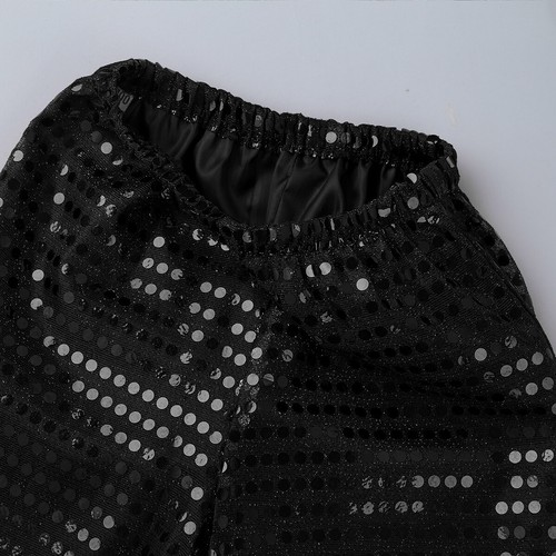 Girls Sequins Dance Crop Top Pants Set Hip Hop Jazz Disco Performance Costume - Picture 8 of 63