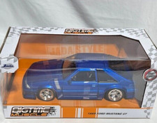 JADA Big Time Muscle 1989 Ford Mustang GT, Blue, 1/24 NIB