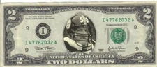 Steelers Jack Lambert $2 Dollar Bill Mint! Rare! $1