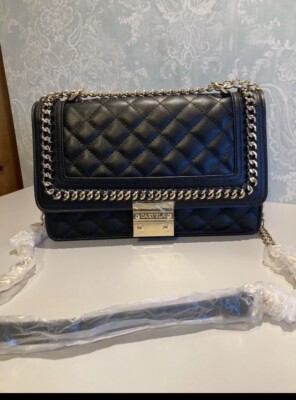 Kurt Geiger Carvela Large bailey Quilted Chain Shoulder Bag New UK