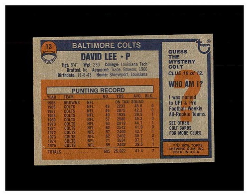 1976 TOPPS FOOTBALL #1-275 YOU PICK SEE PHOTOS OF EVERY CARD STARS *NEW LISTING* - Picture 21 of 497