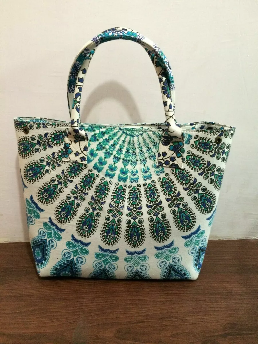 Handmade Glass Sequins / Beads Ladies Handbag / Purse - Grey Abstract –  currypeepal