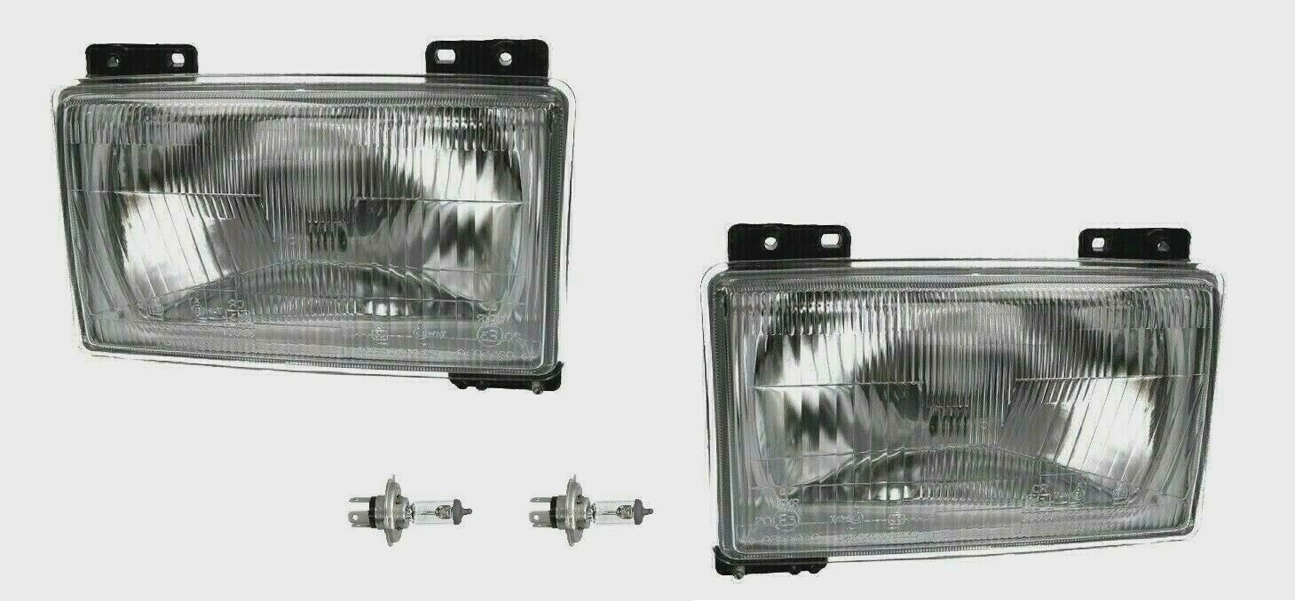 2 Phares Avant H4 Gauche & Droite Pour Peugeot J5 (1981-1994) - Neufs, Halogène, Chrome