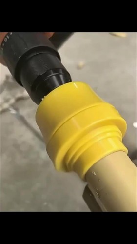 Electric Drill Compatible PVC Pipe Threader Kit with Various Die Sizes - Video 1 of 1