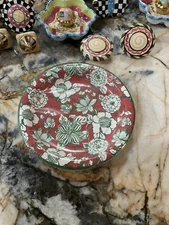 MacKenzie-Childs Winter Bouquet Paper Plates Salad/Dessert.  NIP