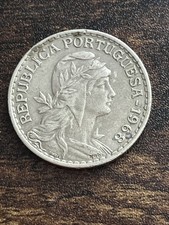 1968 Portugal 1 One Escudo Beautiful Actual Coin TC1012*