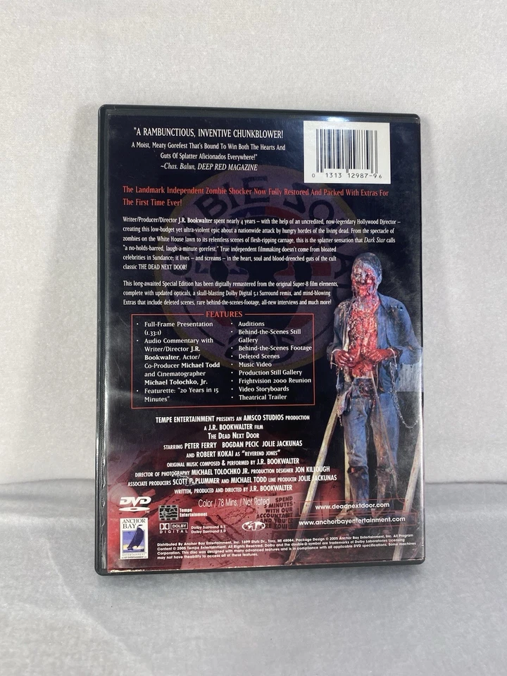 The Dead Next Door DVD 2005 Zombie Cult Horror Rare J.R. Bookwalter As New - Image 2 of 4