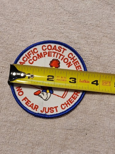 Pacific Coast Cheer Competition 2000 Patch No Fear Just Cheer Unused Original - Picture 4 of 5
