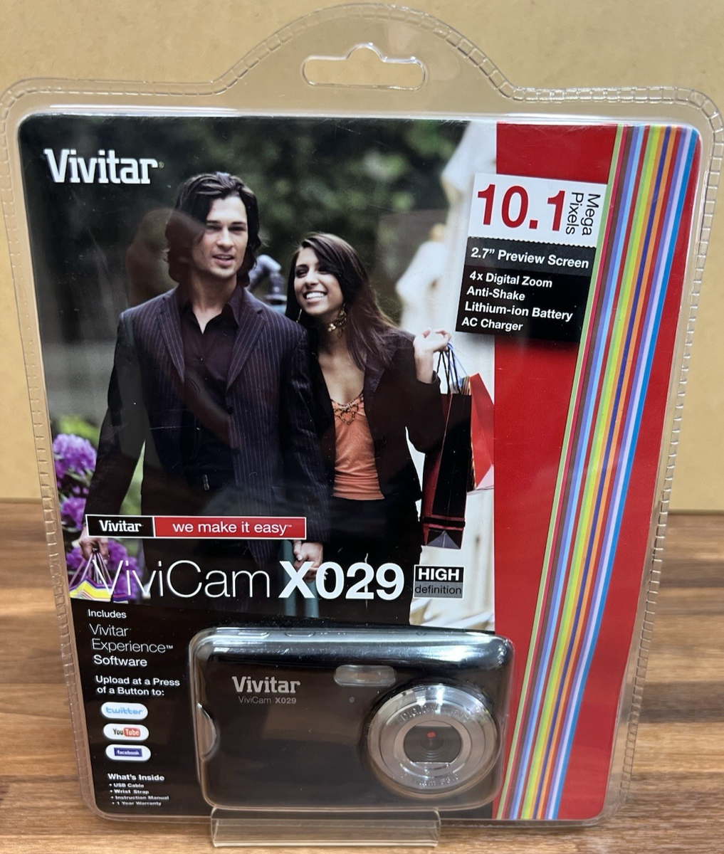 Vivitar ViviCam X029 10.1MP Digital Camera - Black for sale online