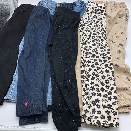 Girls 5T Pants BUNDLE Jeans Leggings Chinos H&M Levis Old Navy Mudd Mixed - Picture 2 of 9