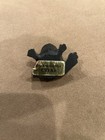 Black Coal Frog Figurine with Yellow Eyes Collectible Decor — photo 3