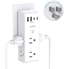 Surge Protector Outlet Extender - with Rotating Plug, 6 AC Multi Plug Outlet ...