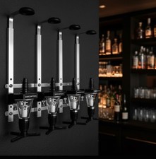BARCRAFTERS Wandhalterung 4 er + 4 x  2 cl  Dosiergerät Schnapsspender GASTRO