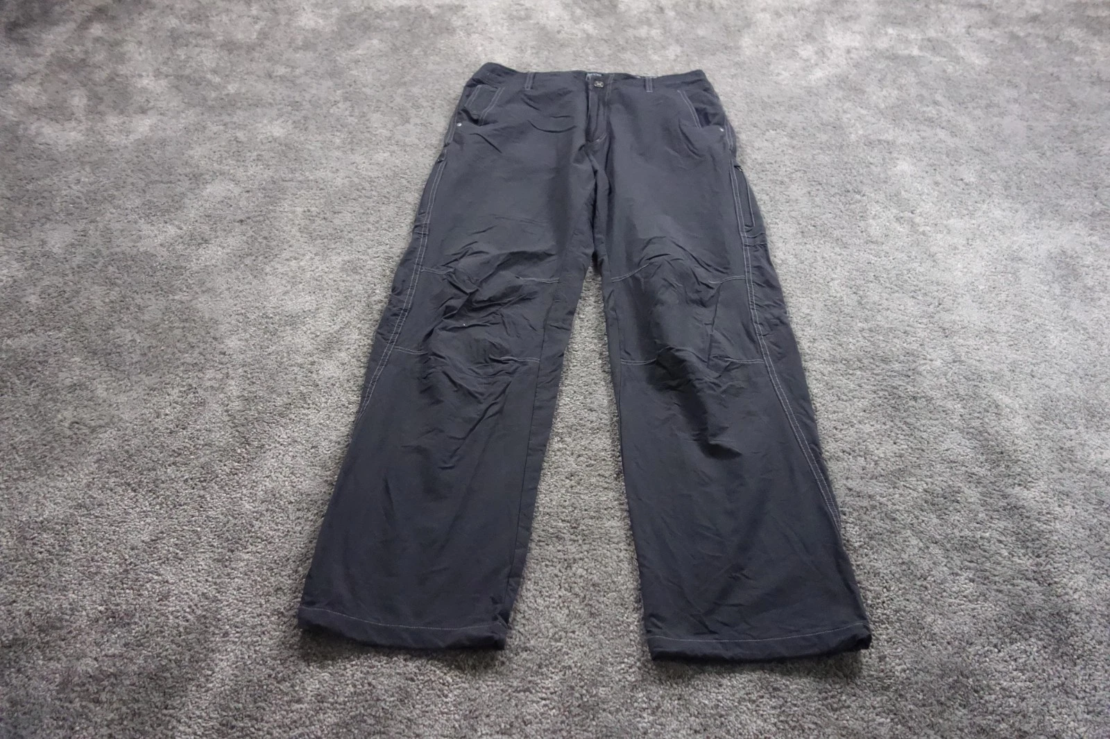 Kuhl Pants Mens 34x32 Gray Renegade Straight Leg Cinch Outdoors Hiking