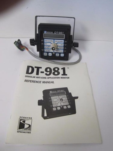 DT-981 GRANULAR ANTI-ICING APPLICATION MONITOR SPRAYER W/ MOUNT MANUAL MIKROTRAK