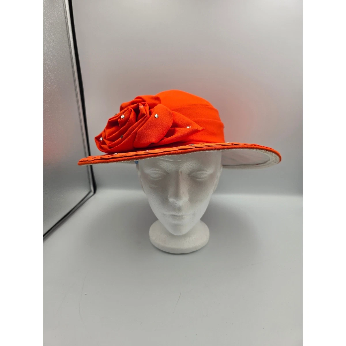 orange dress hat Pink Orange Derby Fascinator Hat, Kentucky Derby Fascinator Hat,Tennessee  Orange Pink Derby Fascinator Hat, Garden Tea Party Hat, Halloween
