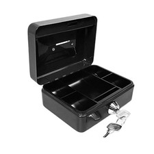 10 Inch Cash Box With 2 Keys Change Tray Cash Deposit Box Random Colours