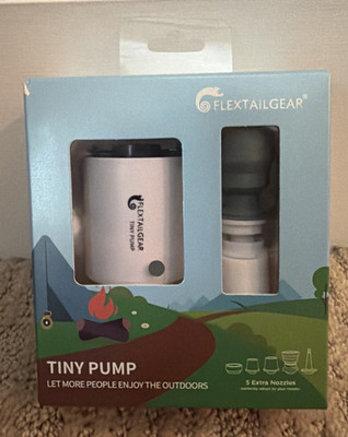 FLEXTAILGEAR Tiny Air Pump - Portable 5 Nozzles 1300mAh Battery
