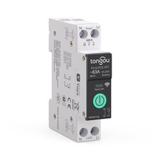 TONGOU Smart Home DIN Rail WiFi Switch, 1P+N 163A, Over-Current Protectio