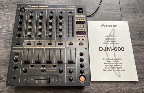 Pioneer DJM 600 - 4 Channel Mixer - With Original Instructions