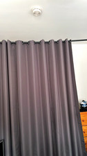 VEVOR 8ft x 10ft Grey Opaque Polyester Room Divider Curtain Panels Eyelet