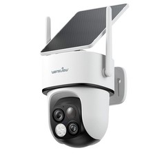 Wansview Solar Wireless Security Camera 360 PTZ 2K 3MP Dual-Cam Human Detection