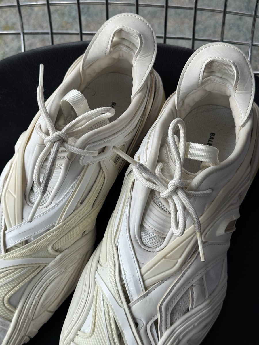 balenciaga tyrex ホワイト Balenciaga Tyrex White Low Top Sneakers Lace Up Logo Designer