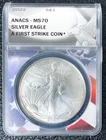 2023 American Eagle Dollar 1 Oz 999 Silver First Strike ANACS MS70 RANDOM SELECT