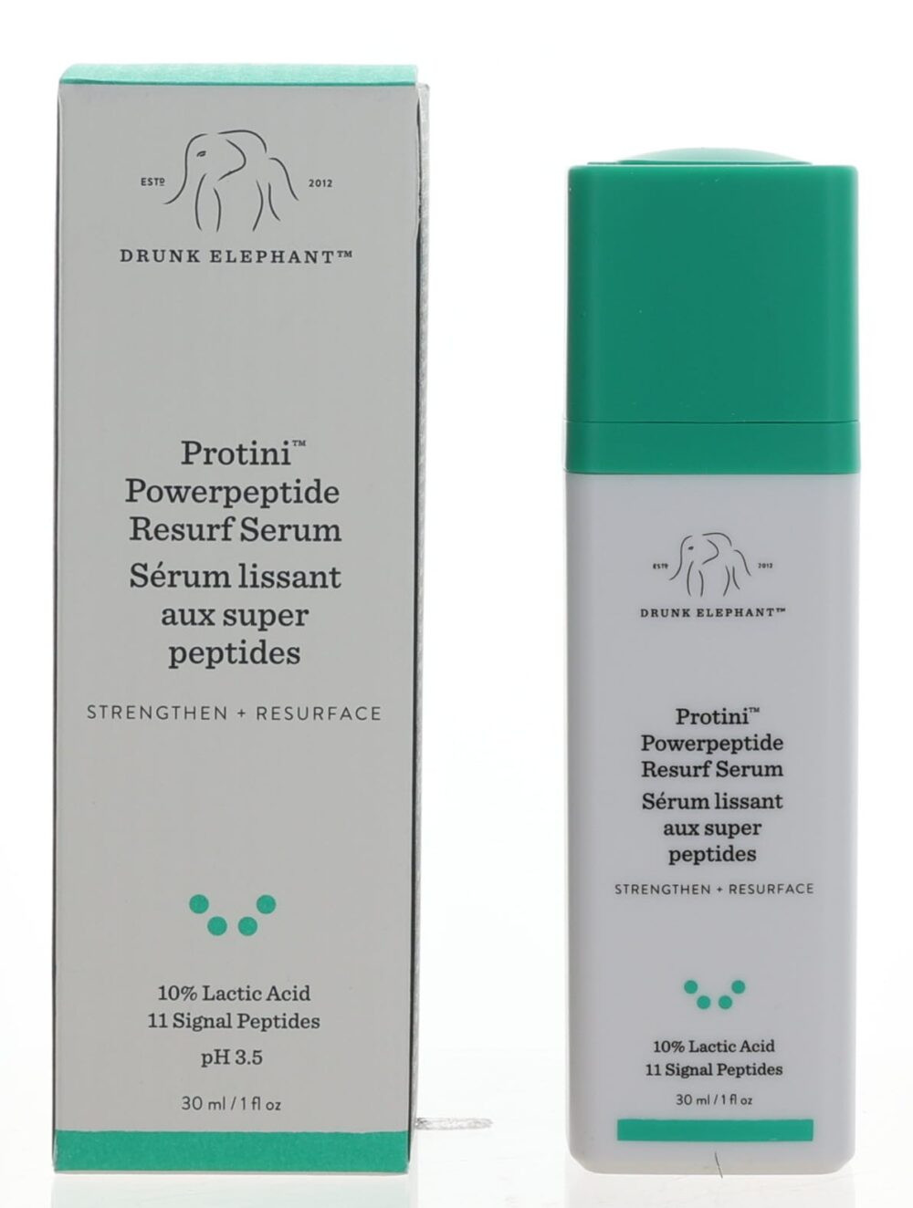 Drunk Elephant Protini Powerpeptide Resurf Serum 1 oz for Smooth Skin