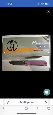 Maxace Peregrine-S Linerlock Pink G10 Handle 10Cr15CoMoV Pocket Knife MM30-2-B