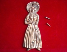 Vintage Ladies Toilet Sign/ Solid Brass WC Sign/Plague Sign/Bathroom/Used/1980s