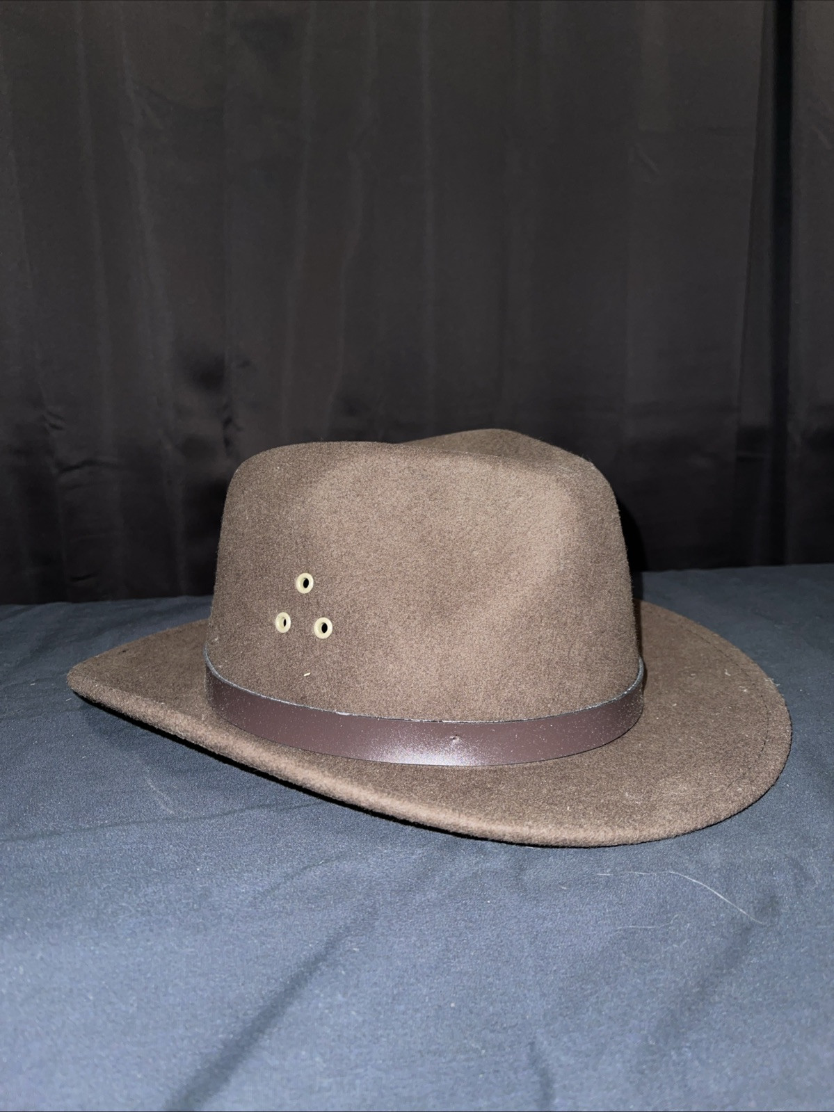 Dickens Inspired Country Gentleman Wool Felt Fedora Hat with Pinch Front Water Resistant  