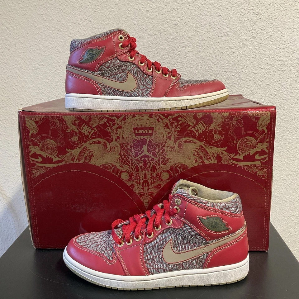 Levi's x Air Jordan 1 Retro 23/501 Denim Pack Talla 10 Foto 2 de 4
