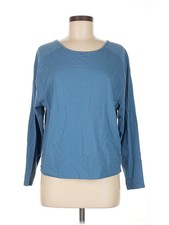 Member's Mark Women Blue 3/4 Sleeve T-Shirt M