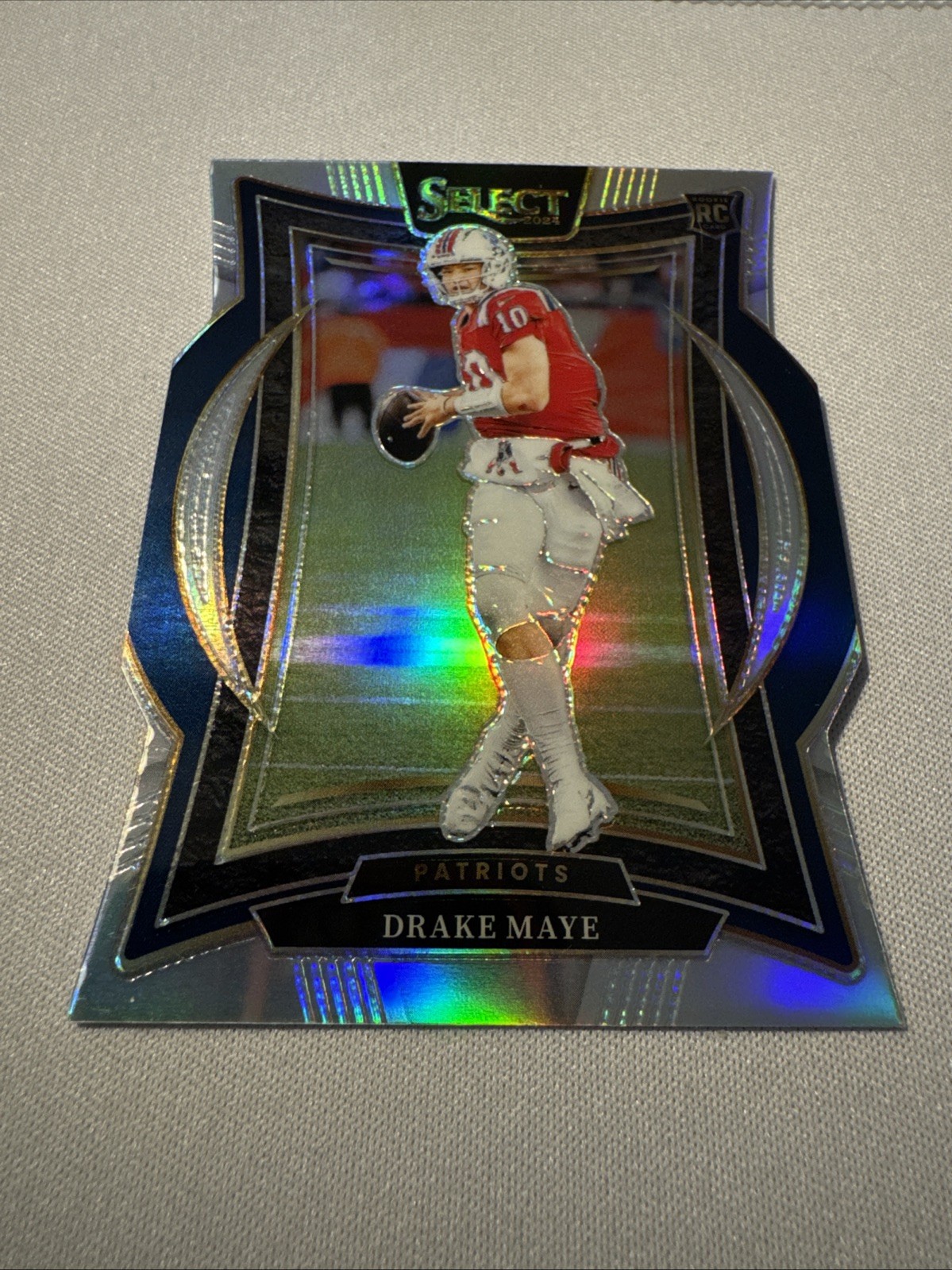 2024 Panini Select - Concourse - Drake Maye #27 Silver Prizm Die-Cut (RC)