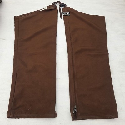 Dan's Rugged Wear Chaps XL 32 Brown Waterproof & Briar Proof Hunting 
