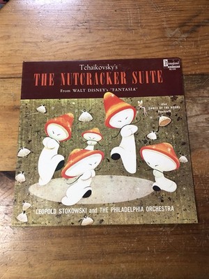 THE NUTCRACKER SUITE Tchaikovsky Stokowski Walt Disney's FANTASIA Vinyl LP